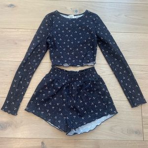 Princess Polly Navy Floral Set